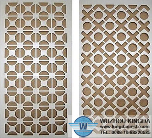 Decorative metal screening