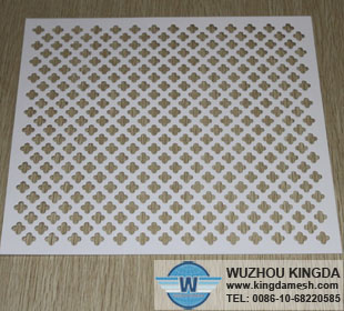 Decorative sheet aluminum white