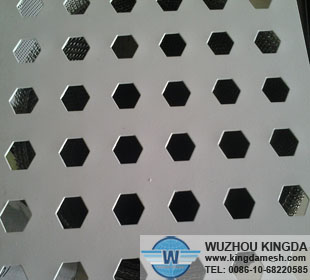 Hexagon hole perforated sheets