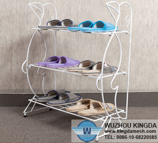 Metal shoe racks