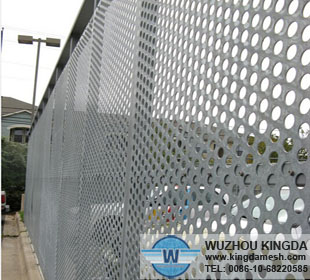 Stainless perforated fence