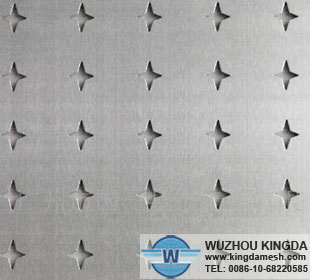 Decorative pierced metal sheets