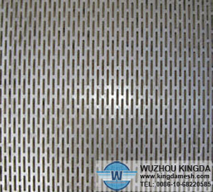 Slotted stainless sheet