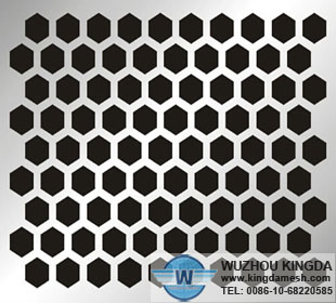 Decorative perforated aluminum screen