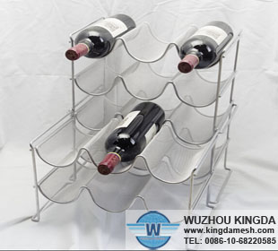 Mesh wine bottle holder