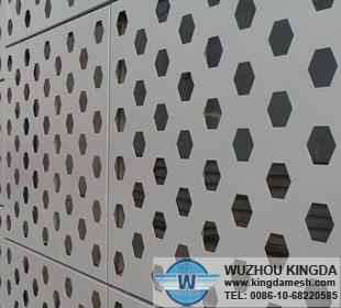 Decorative metal mesh panels