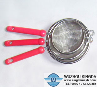 Small stainless wire mesh strainer