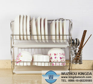 Stainless steel wire dish rack