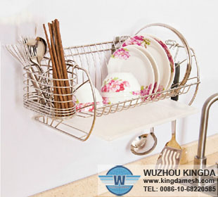 Stainless steel wire dish rack