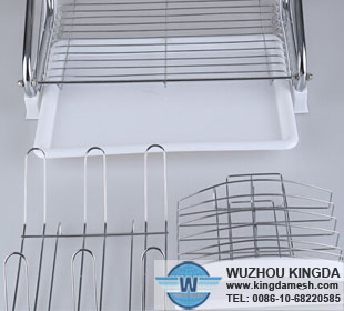 Chrome finish dish rack