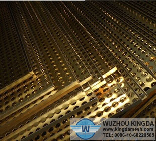 Decorative metal screen sheet