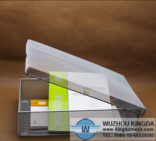 Wire mesh file box