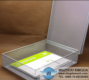 Wire mesh file box