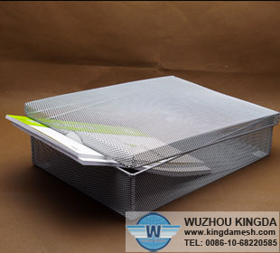 Wire mesh file box