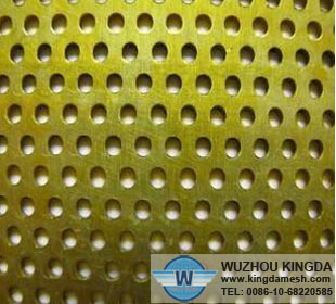 Perforated copper screen