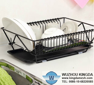 Black iron dish rack