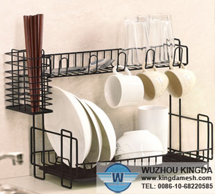 Black iron dish rack