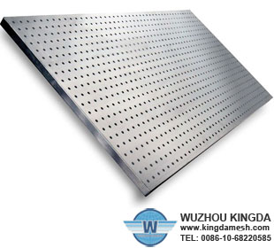 Galvanized steel pegboard