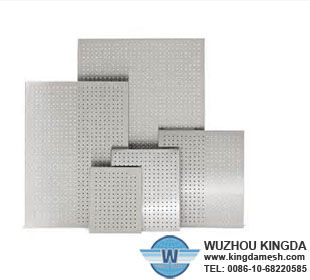 Galvanized steel pegboard