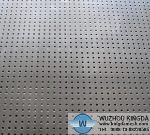 Stainless steel plate with holes