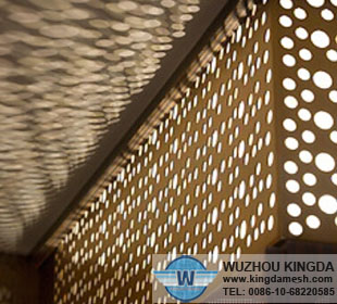 Interior perforated wall panels