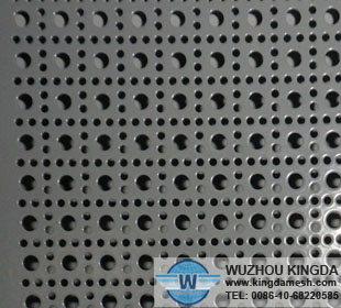 Powder coated perforated steel panels