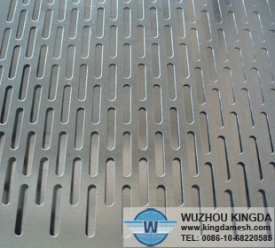 Slotted hole perforated sheet