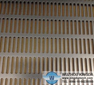 Slotted hole perforated sheet