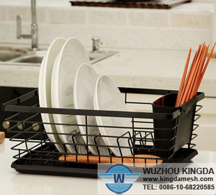 Black draining rack