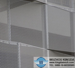 Perforated metal fence panels