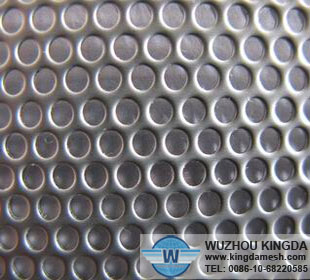 Black powder coated perforated sheet