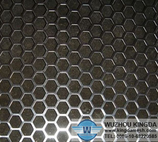 Hexagon perforated metal sheet