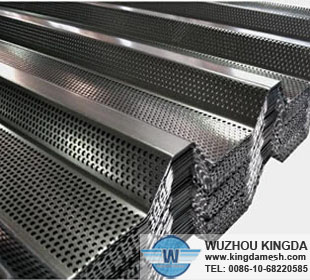 Wind break panel perforated