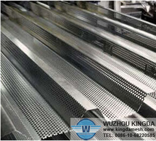 Wind break panel perforated