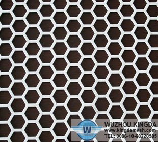 Hexagonal perforated aluminum sheet