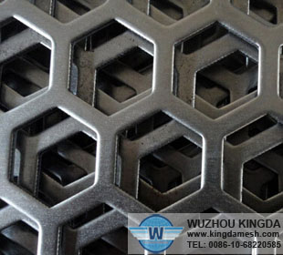 Hexagonal perforated aluminum sheet