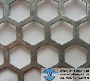 Hexagonal perforated aluminum sheet