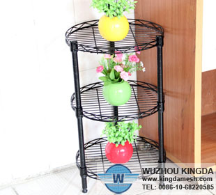 Round metal wire kitchen rack