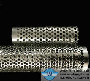 Perforated stainless steel pipe