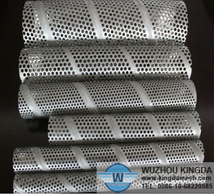 Perforated stainless steel pipe