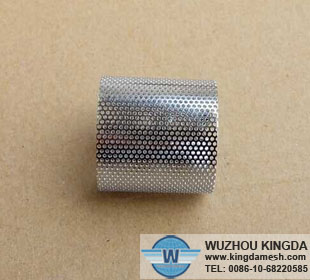 Filter tube perforated metal