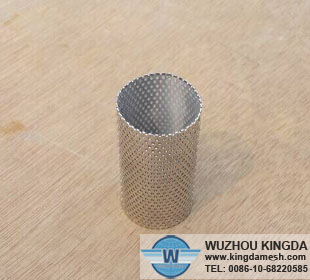 Filter tube perforated metal