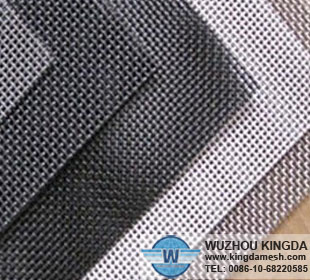 Security window screens steel mesh