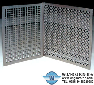 Stainless steel perforated panels