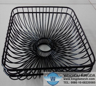 Black wire basket