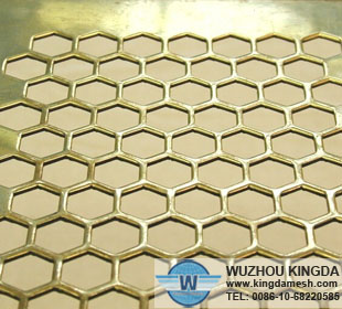 Hexagonal perforated sheet
