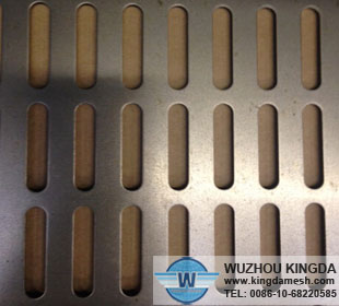 Slotted sheet material