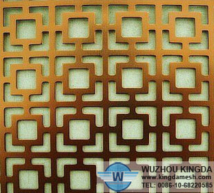 Metal decorative panels