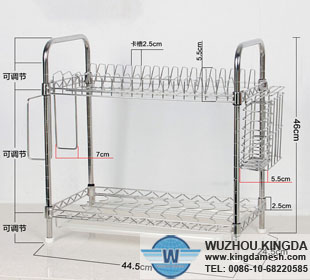 Stainless steel dish drying rack