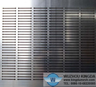 Aluminum slotted metal plate